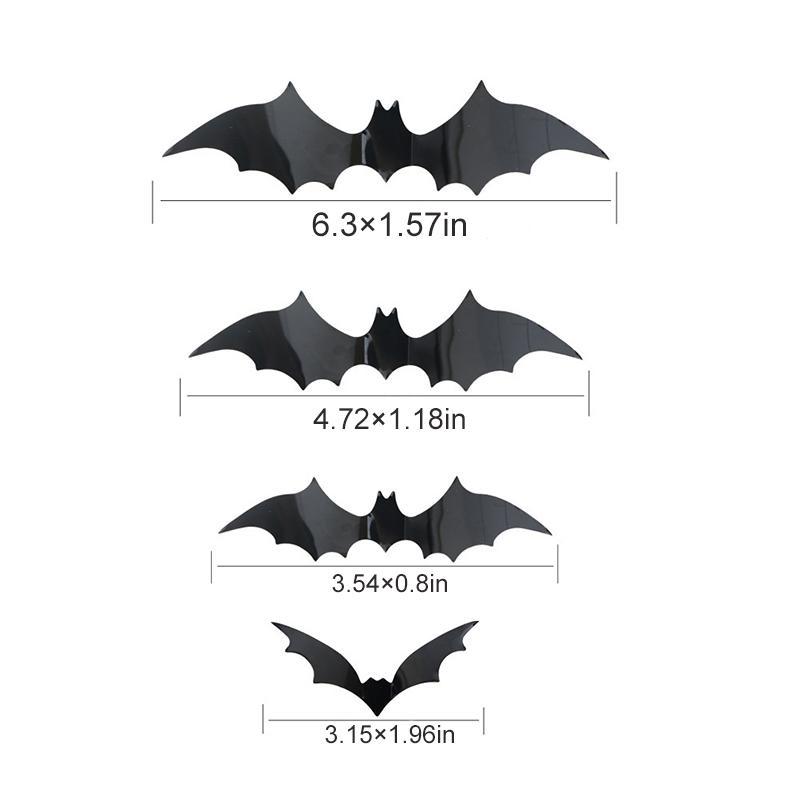 🎃HALLOWEEN🎃Scary Bats Wall Sticker（12pcs）