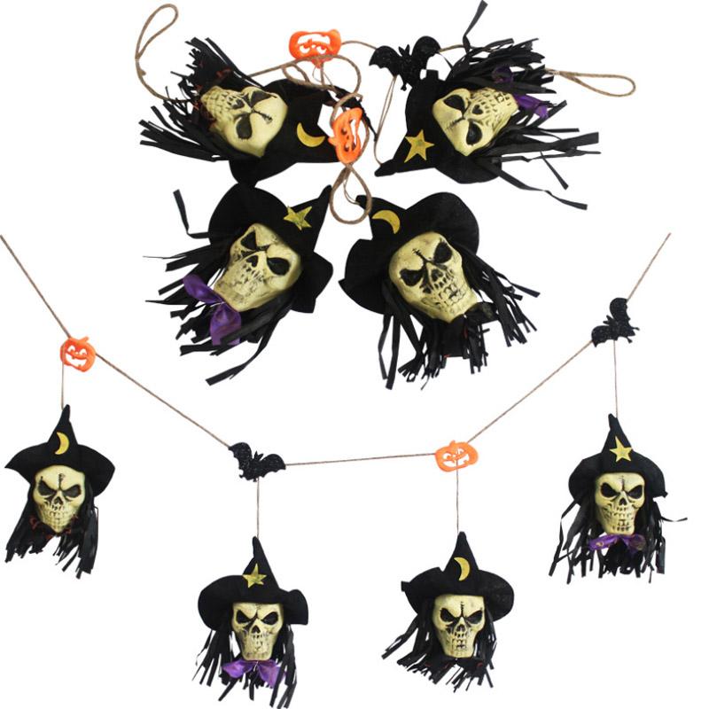 Halloween Decoration Skull String Pendant