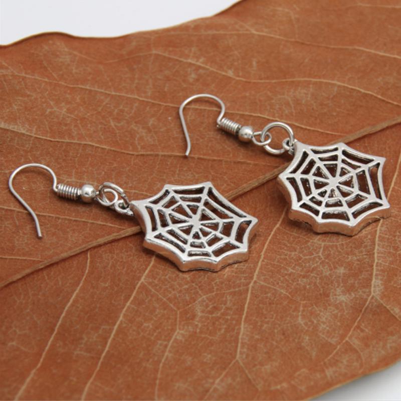 Punk Style Halloween Spider Earrings