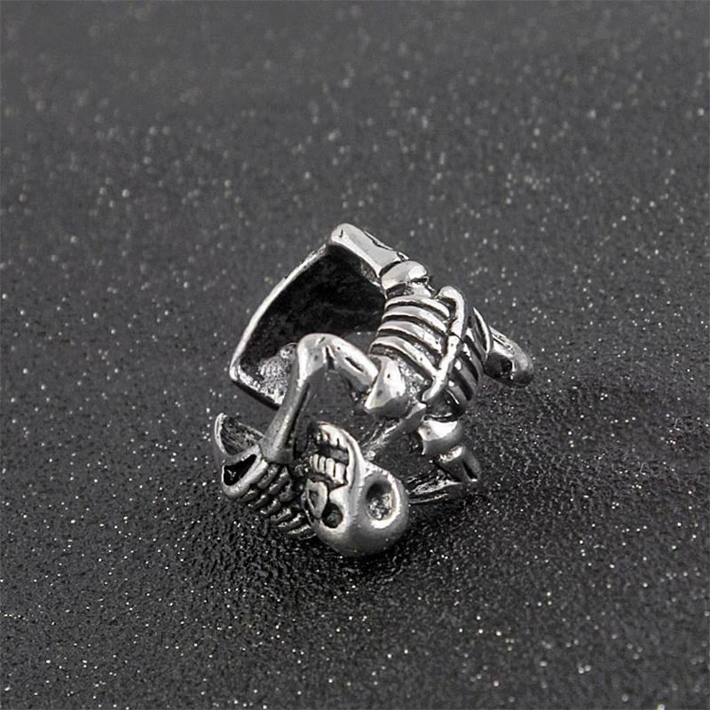 🎃HALLOWEEN🎃Punk Retro Skeleton Skull Opening Ring
