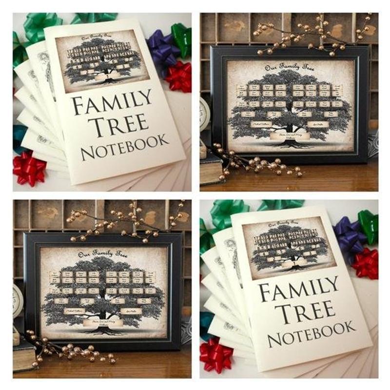 Christmas Family Tree Notebook - Memories Of Ancestors