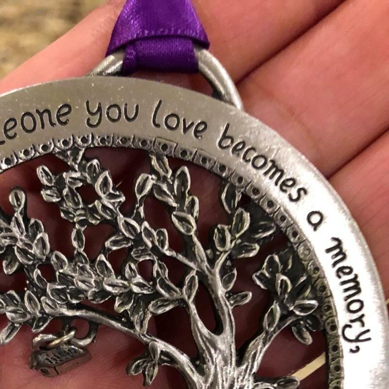 "When Someone You Love Becomes a Memory" Memorial Ornament