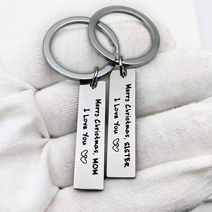 SANK®“Merry Christmas,l love you”Family Personalized Custom Keychain(Normal Package)