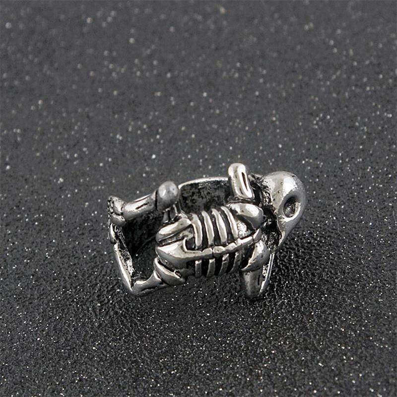 🎃HALLOWEEN🎃Punk Retro Skeleton Skull Opening Ring