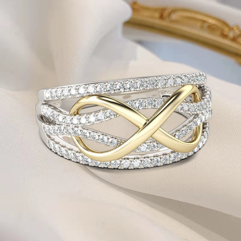 Mother & Daughter Forever Linked Together ring