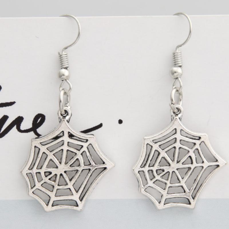 Punk Style Halloween Spider Earrings