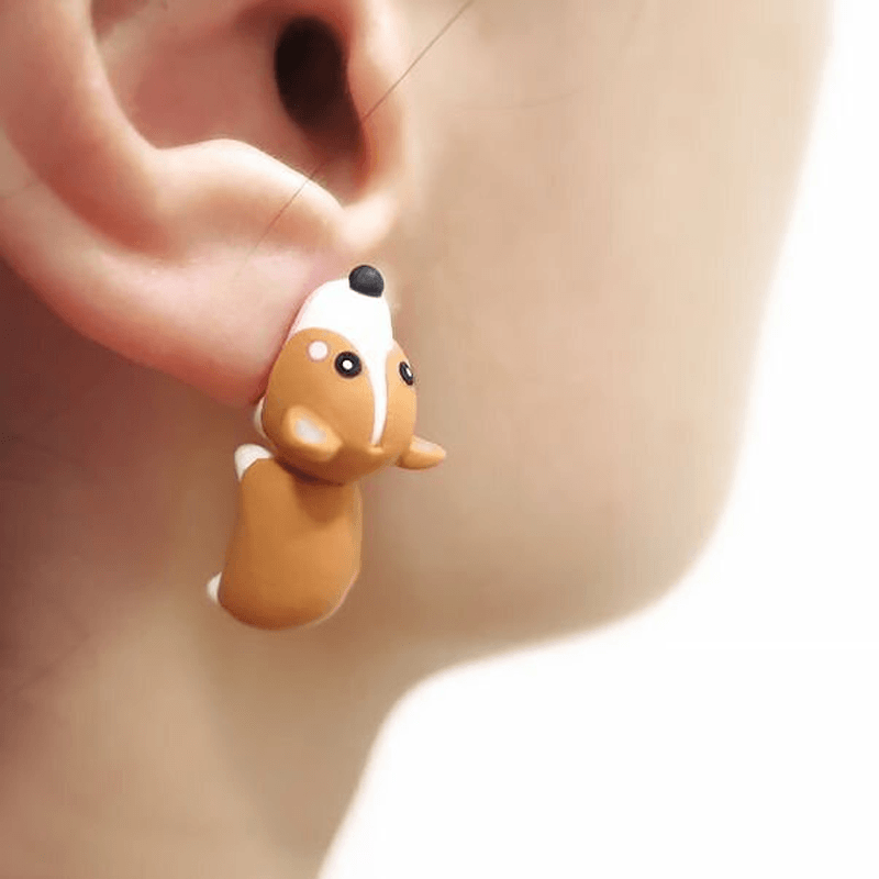 Cute Animal Bite Earrings