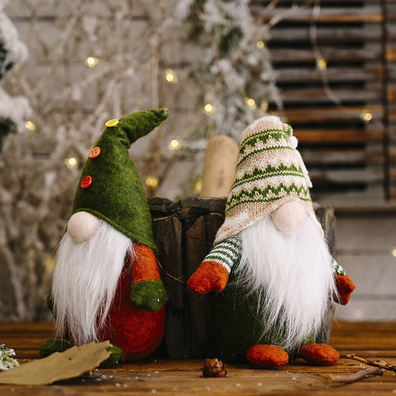 🌲Christmas Green Faceless Old Man Elf Figurine