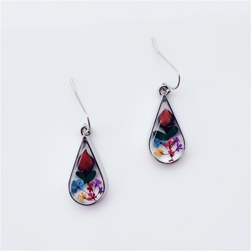 Drop Shape Resin Earrings