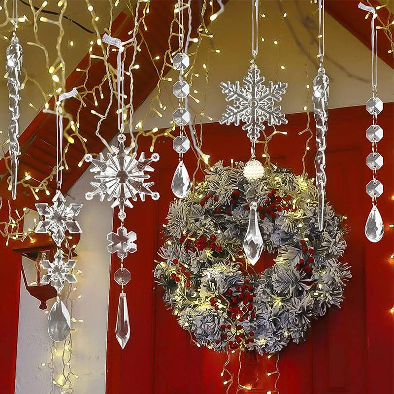 Crystal Christmas Snowflake Ornaments
