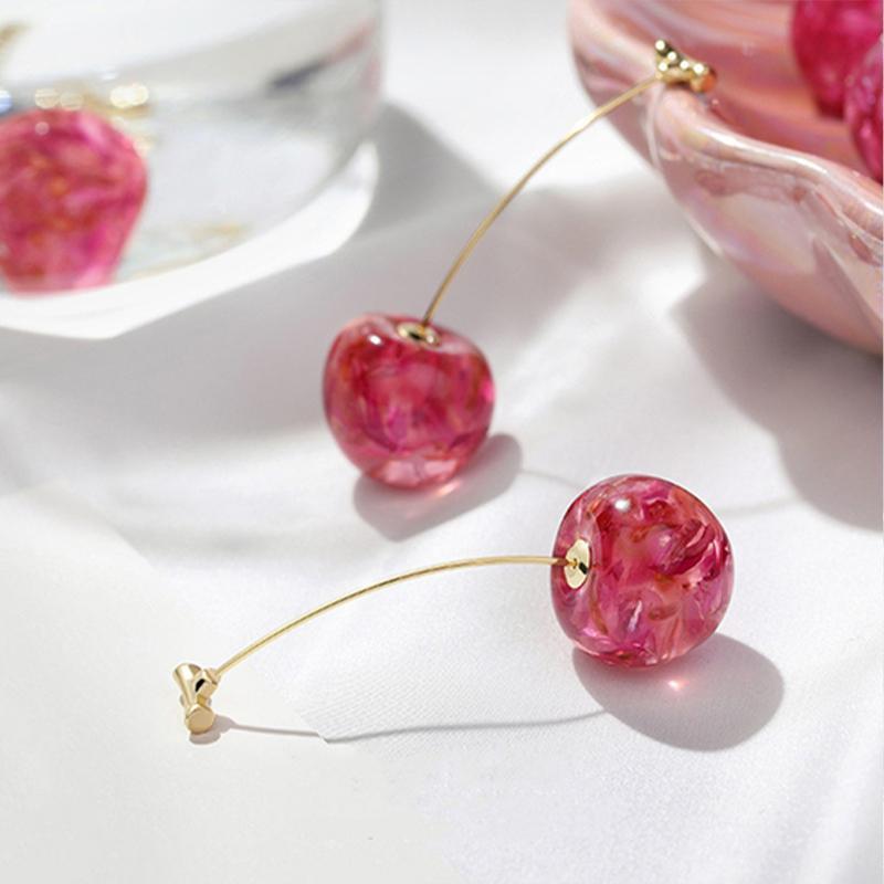 Cute 3D Cherry Earrings