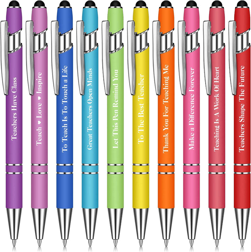 10 pcs Funny Teachers Appreciation Ballpoint Pens(Black Ink)