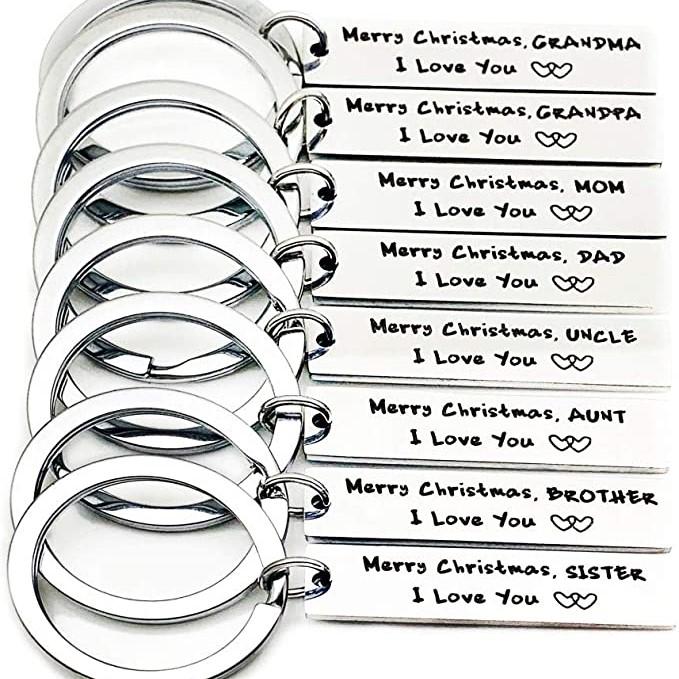 SANK®“Merry Christmas,l love you”Family Personalized Custom Keychain(Normal Package)