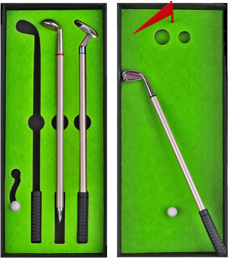 Funny gift Mini Desktop Golf Set with 3 pens