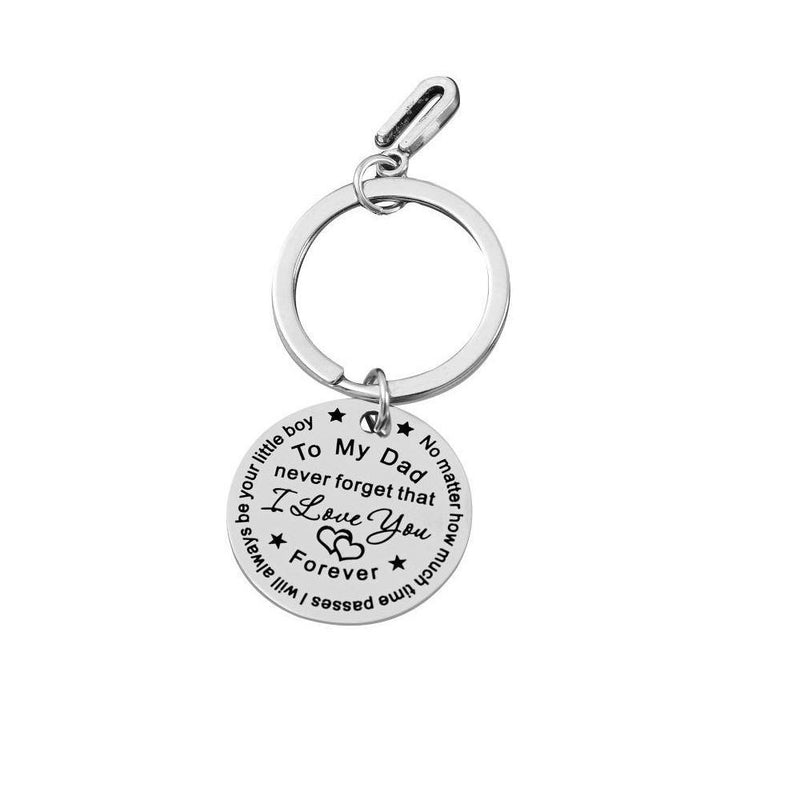 SANK® To My Dad/Mom Keychain (letter pendant)