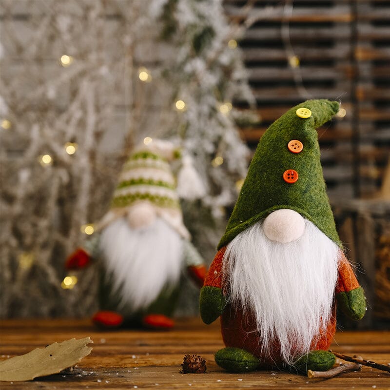 🌲Christmas Green Faceless Old Man Elf Figurine