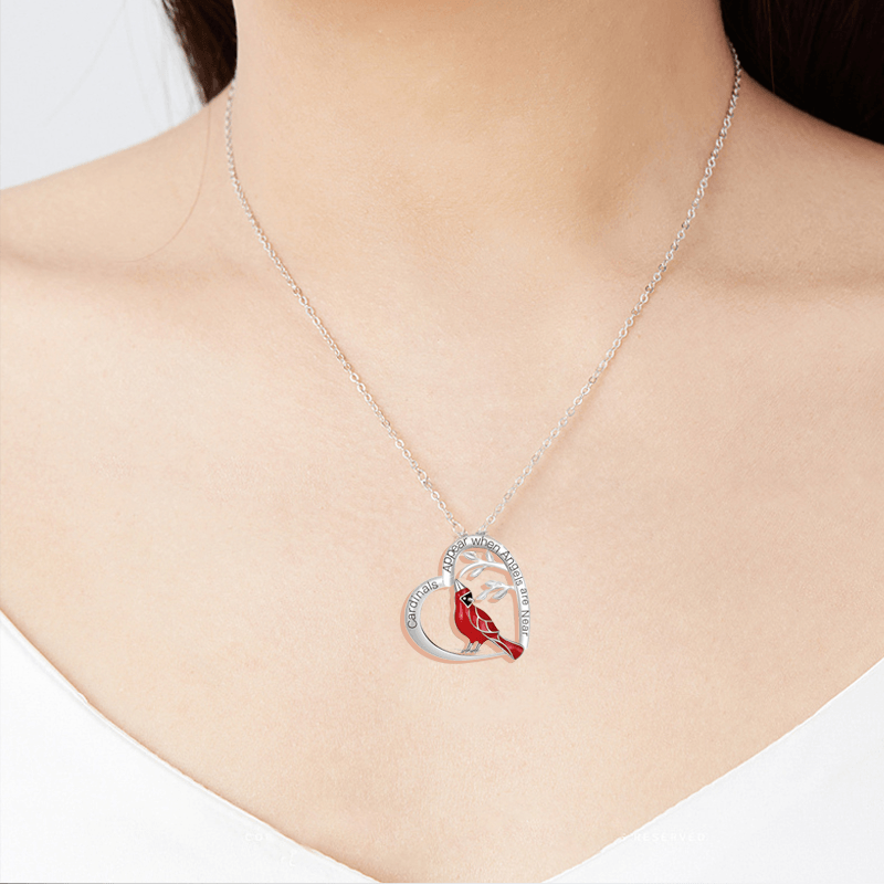 Sank®Cardinal Heart Pendant Necklace