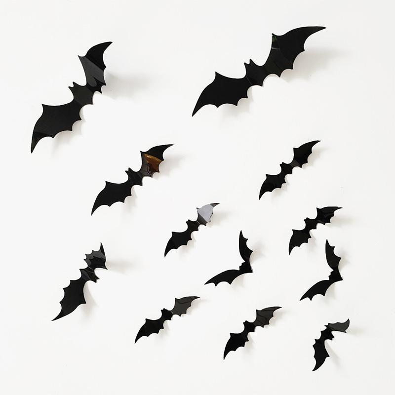 🎃HALLOWEEN🎃Scary Bats Wall Sticker（12pcs）