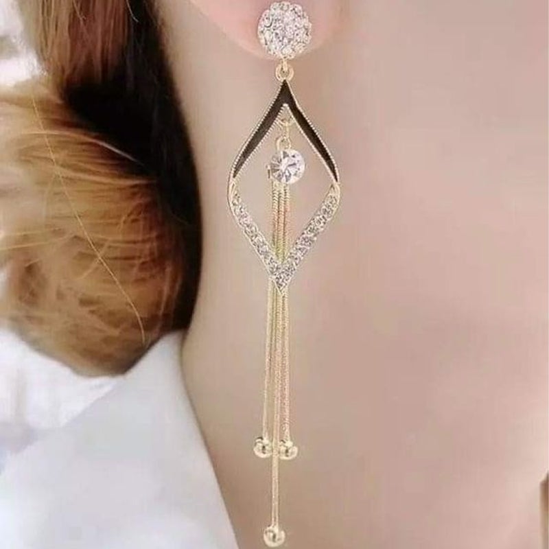 Kaleie™ Geometric tassel earrings