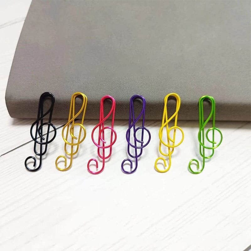 Music Multicoloured Metal Paper Clips 50pcs