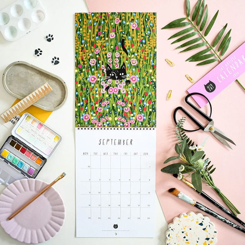 2024 Cats in Art Wall Calendar