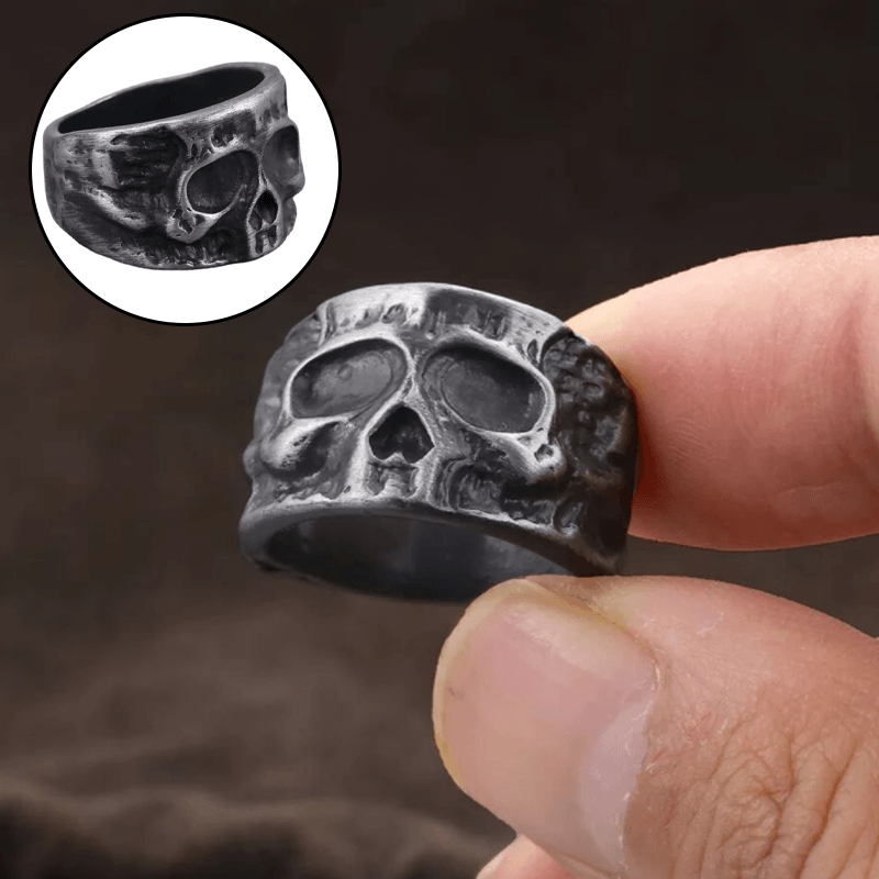 🎃HALLOWEEN🎃Irregular Punk Style Skull Ring