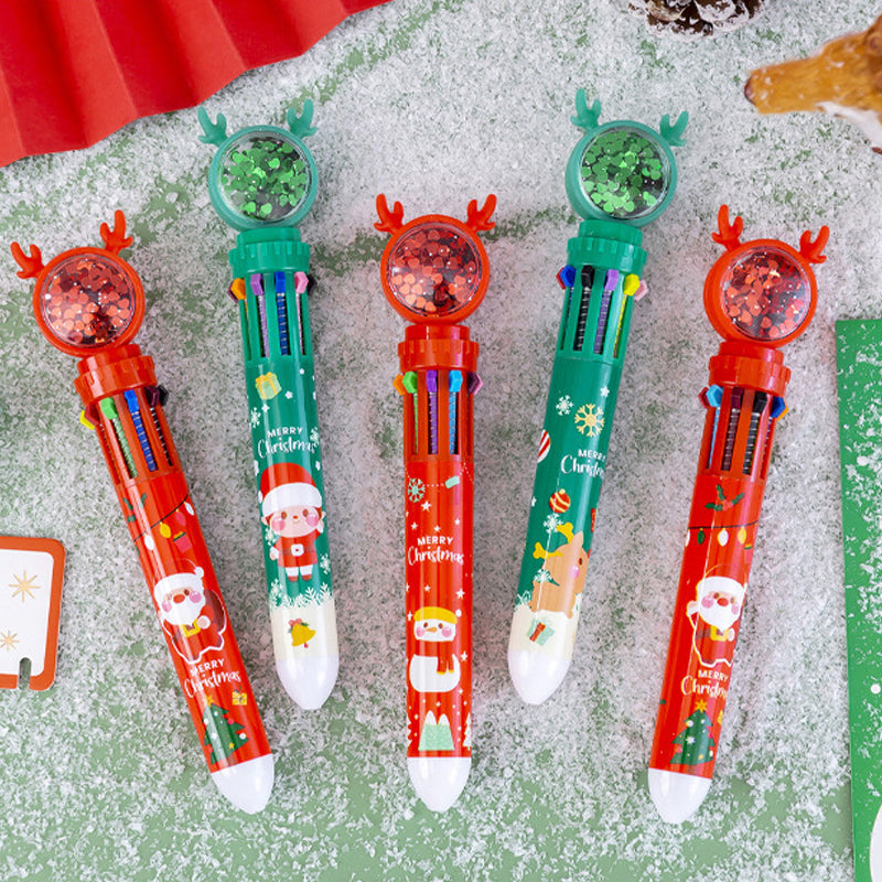 Cute Christmas Glitter Ballpoint Pens