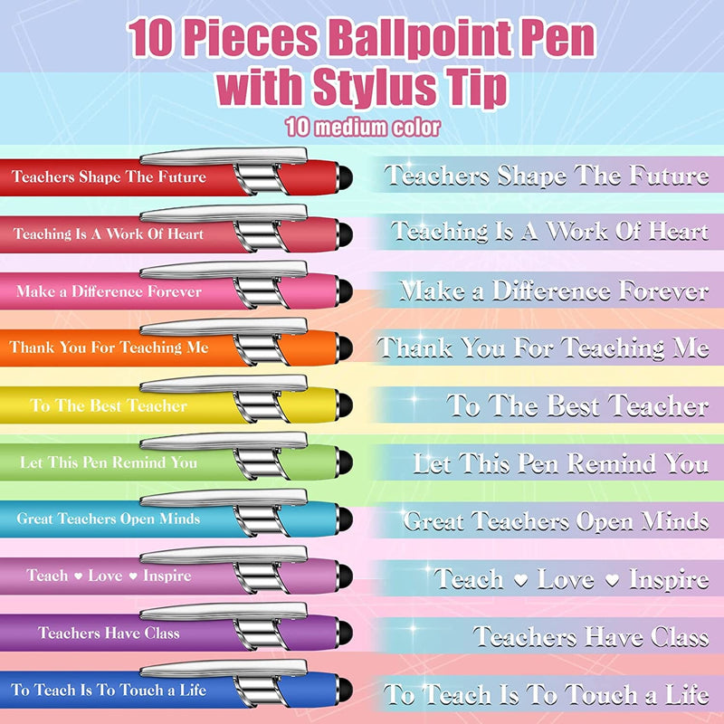 10 pcs Funny Teachers Appreciation Ballpoint Pens(Black Ink)