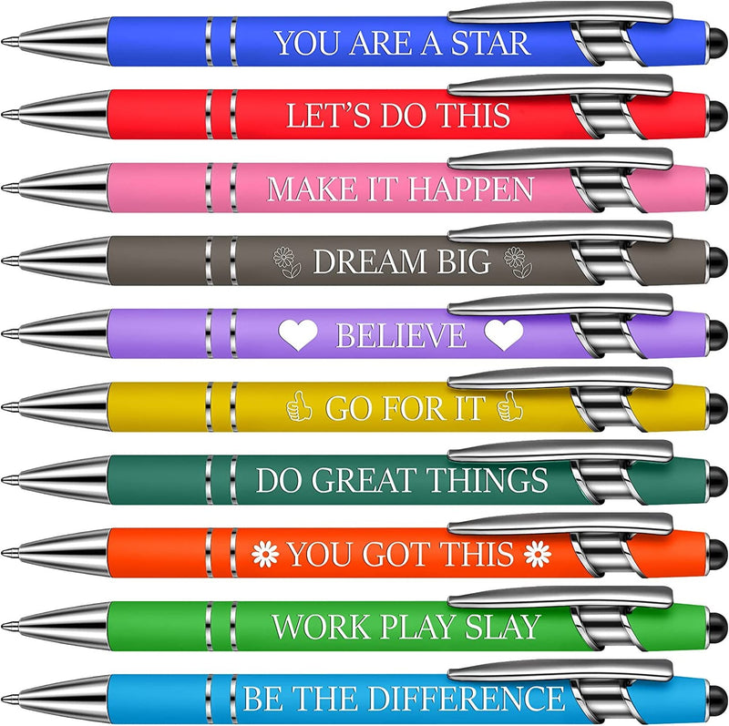 5pcs Motivational Badass Pen Set Funny Daily Ballpoint Pens Office