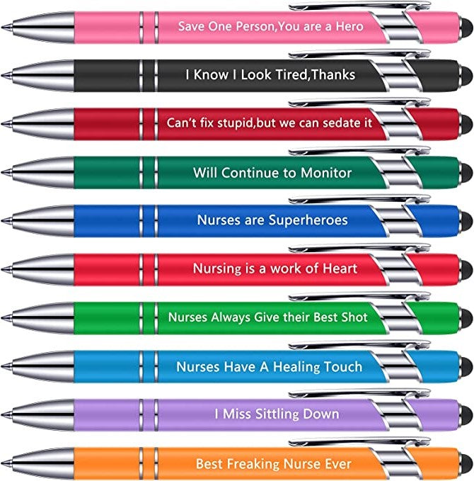 10 pcs Funny Office Ballpoint Pens(Black Ink) – yocartgo