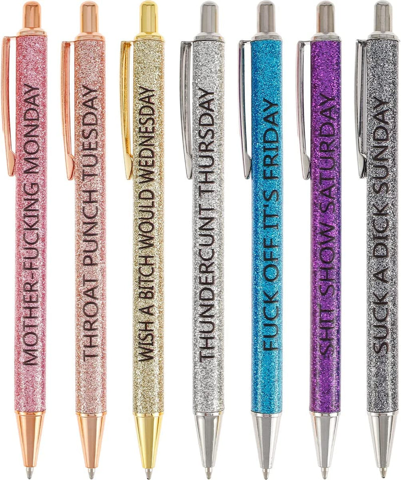 Word Daily Pen Set(7cs* Funny black ink Pens ) – yocartgo
