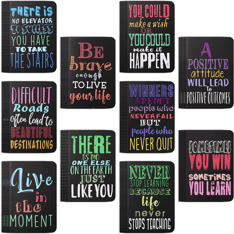 Pack of 10 pcs Mini Motivational & Funny Notebooks