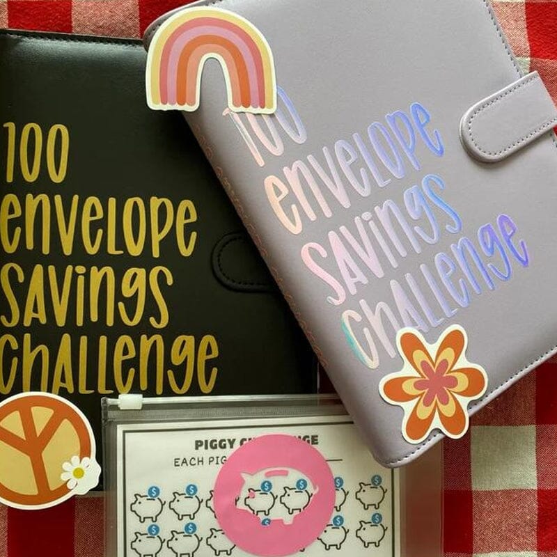 100 Envelope savings Challenge Binder