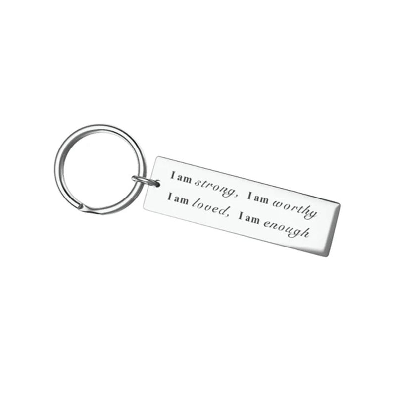 SANK®Stainless Steel  "I am strong" Keychain