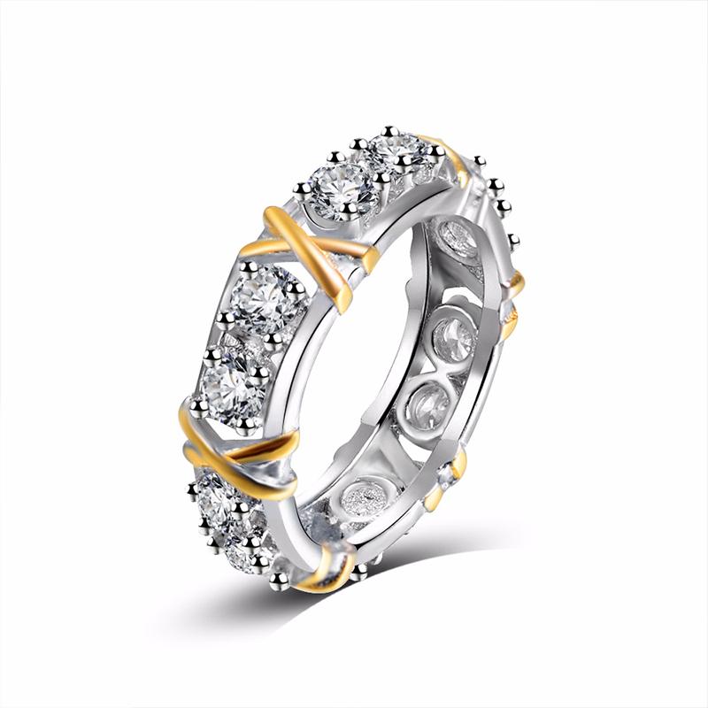 Sterling Silver Cross Full Diamond Ring