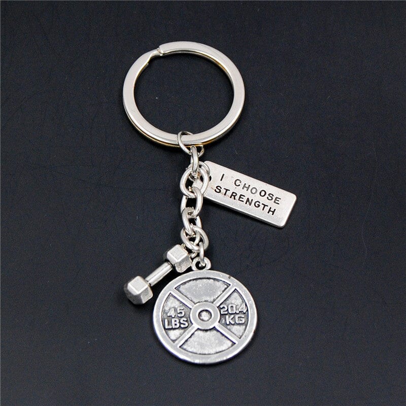 Dumbbell Keychain