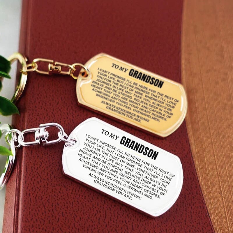 🎁Perfect Christmas Gift to Grandson Keychain