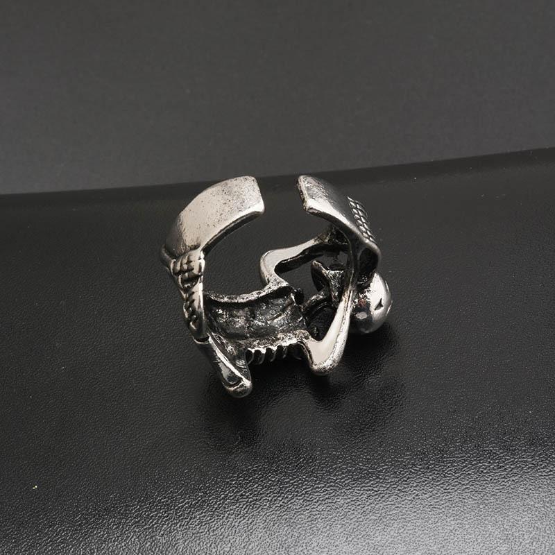 🎃HALLOWEEN🎃Punk Retro Skeleton Skull Opening Ring