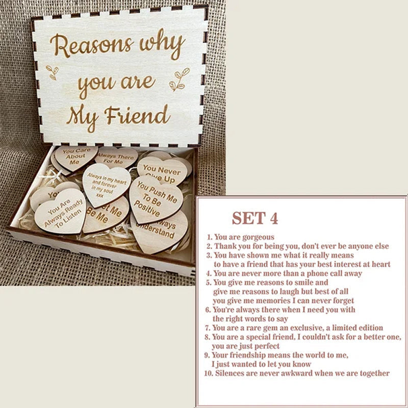 "Reasons Why You Are My Friend"Funny Friendship Gift