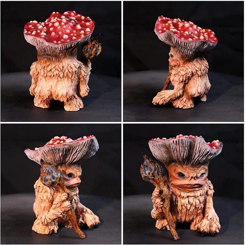 🎃HALLOWEEN🎃Resin Mushroom Wizard Ornaments