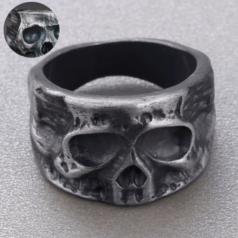 🎃HALLOWEEN🎃Irregular Punk Style Skull Ring