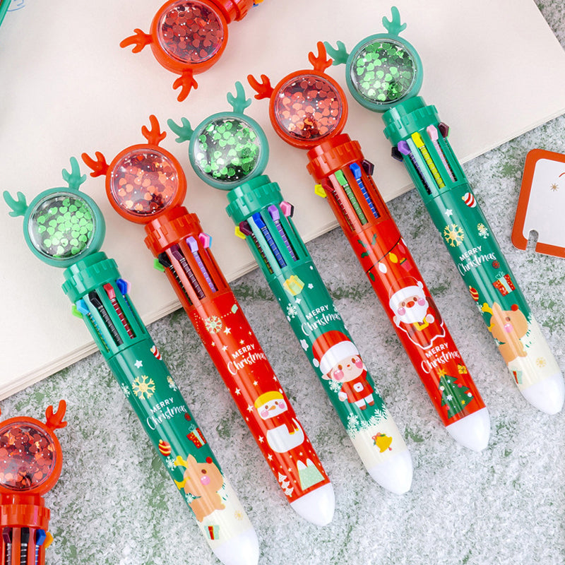 Cute Christmas Glitter Ballpoint Pens