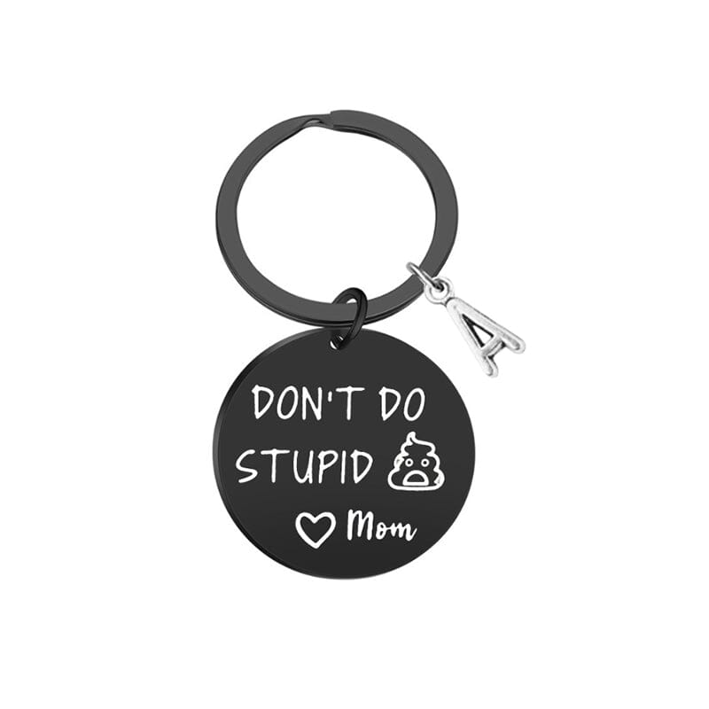 SANK® Don't Do Stupid Things Keychain(Black)