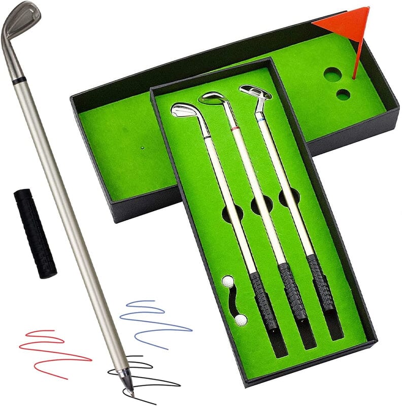 Funny gift Mini Desktop Golf Set with 3 pens