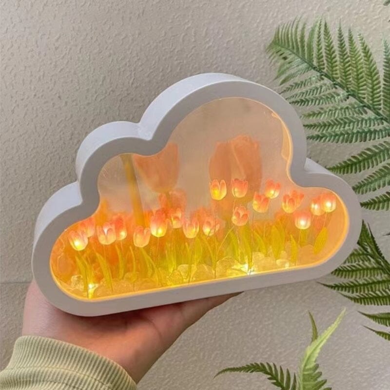 DIY set with tulip mirror and night light