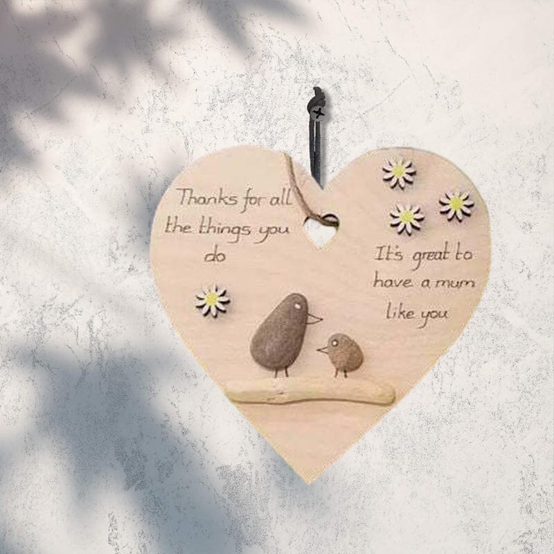 Wooden Heart Thank You Gift