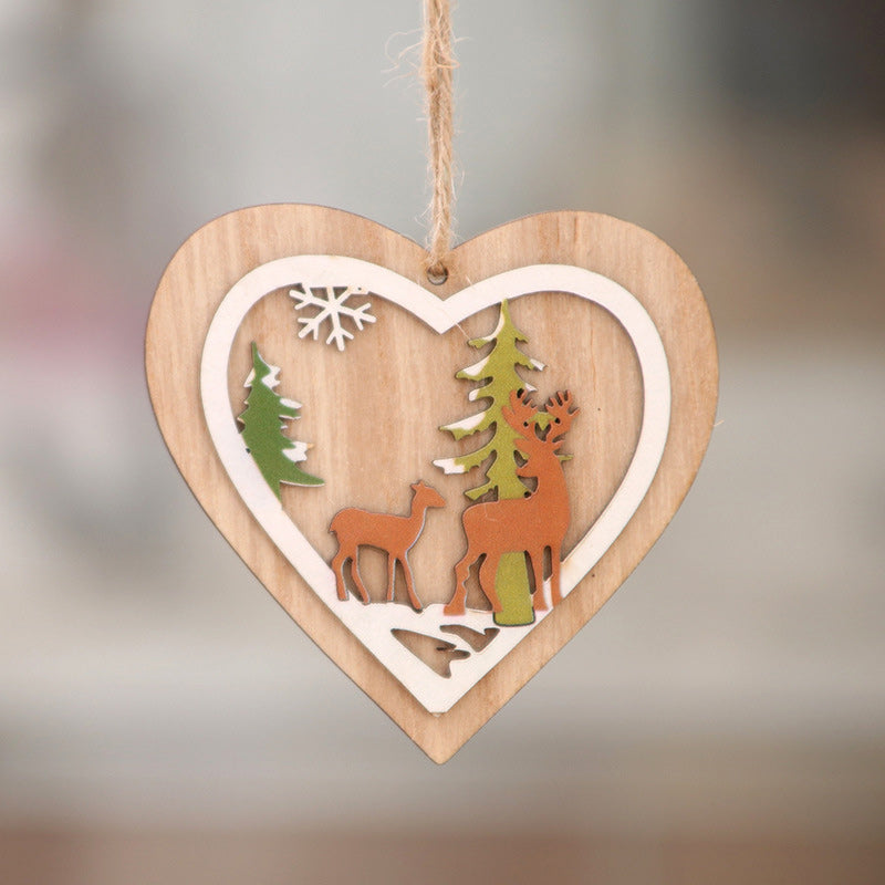 Christmas Wooden Pendant