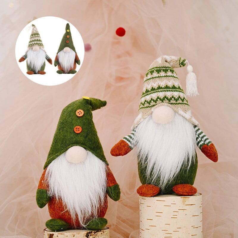 🌲Christmas Green Faceless Old Man Elf Figurine