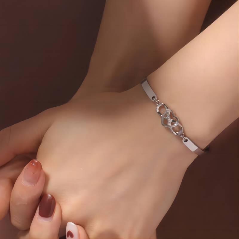 Always Remember I Love You Mom Forever Love Heart Bracelet