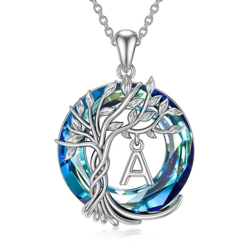 Tree of Life Crystal Pendant Necklace